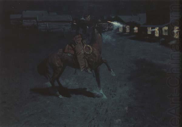 Frederic Remington An Argument with the Town Marshal (mk43) china oil painting image